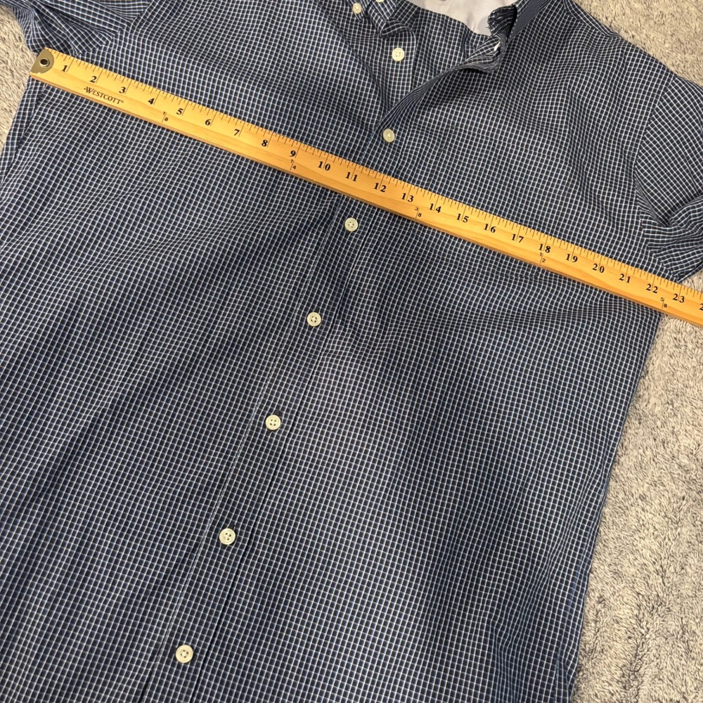 Eddie Bauer Mens Button Up Shirt Tall Large Plaid Wrinkle Free Classic Fit 21333 - Picture 11 of 12